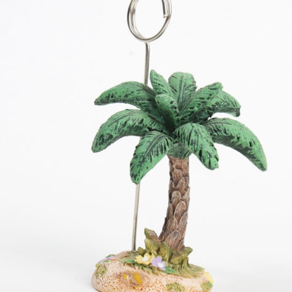 Poly Resin Palm Tree Place Card Holder - 24 Pieces - Picture 2 of 6